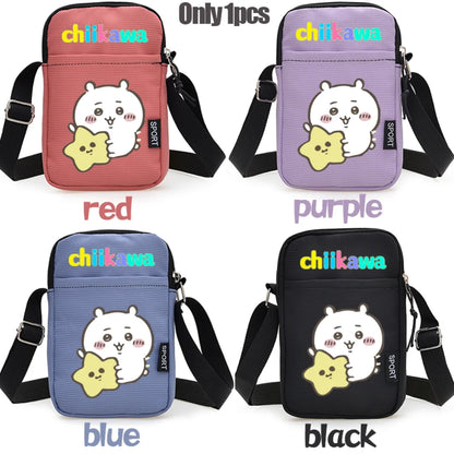 Nanka Chiisakute Kawaii Yatsu Zipper Handbag Wallet Purse Chiikawa Storage Candy Bag Hachiware Usagi Shoulder Bag Birthday Gift