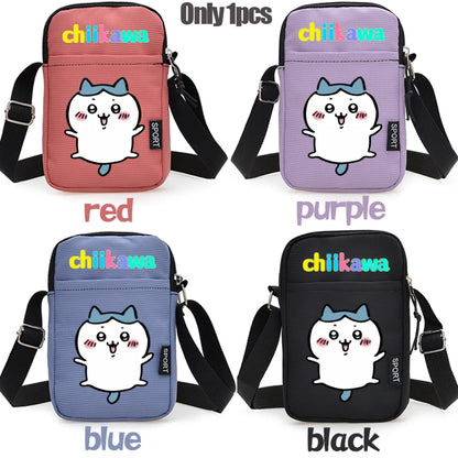 Nanka Chiisakute Kawaii Yatsu Zipper Handbag Wallet Purse Chiikawa Storage Candy Bag Hachiware Usagi Shoulder Bag Birthday Gift
