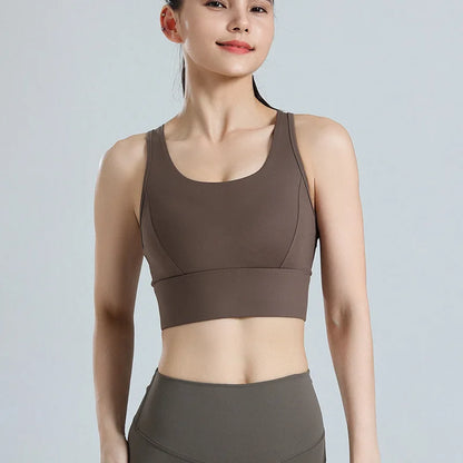 Plus Size High Impact Sports Bra for Women Shockproof Running Gym Yoga Fitness Top, Breathable Mesh Racerback Workout Bralette