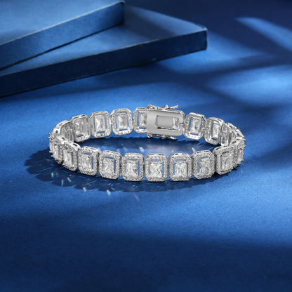 SY Luxury Jewelry 925 Sterling Silver Bracelet 18K Gold Plated Bangle CZ Zircon Tennis Chain Bracelets For Women Fine Jewelry