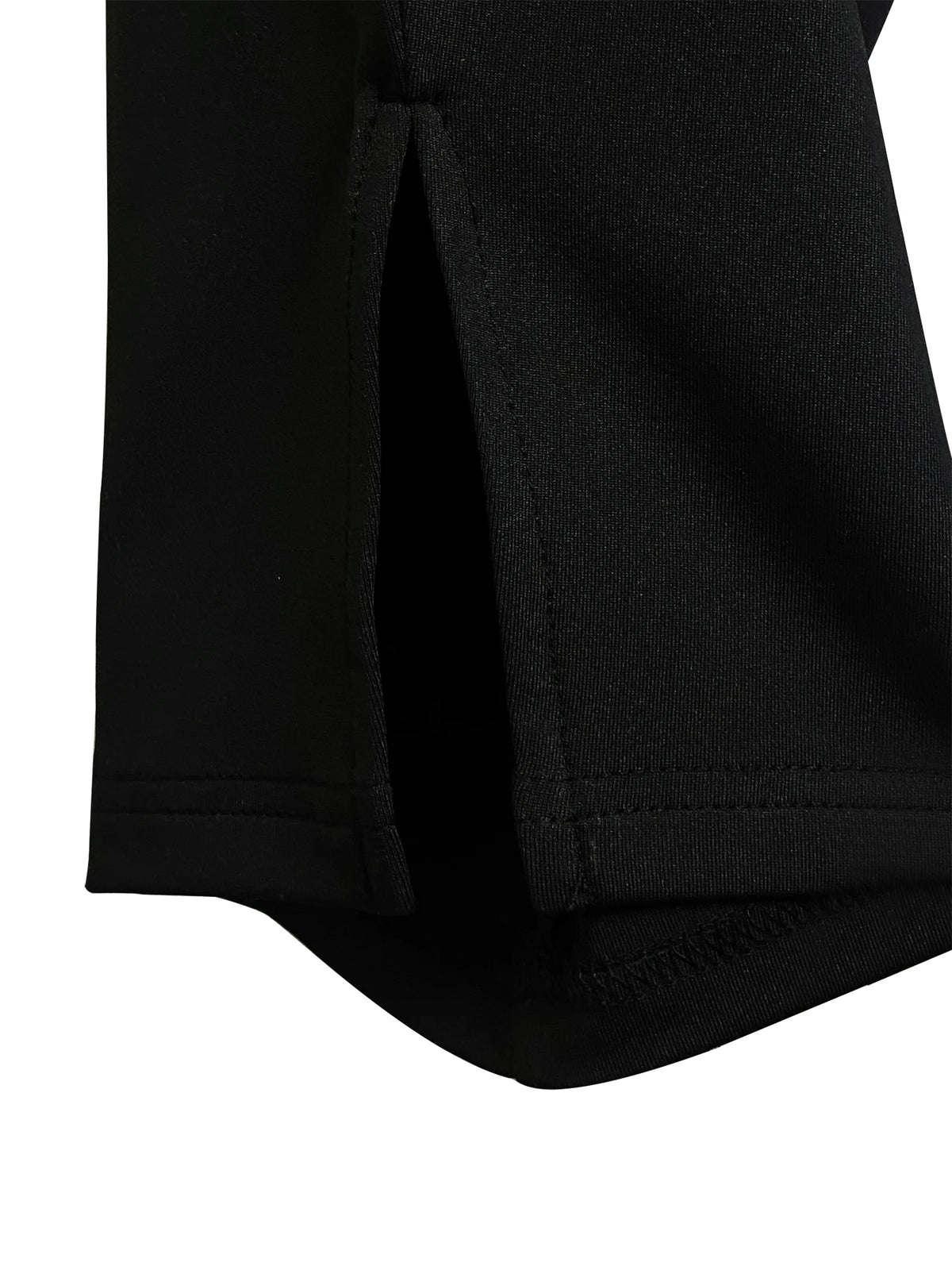 Curvy Plus Size Women's Skinny Capri with Side Split Mid PantsSolid Color Elastic Leggings Fashion Casual Summer Knit Trousers