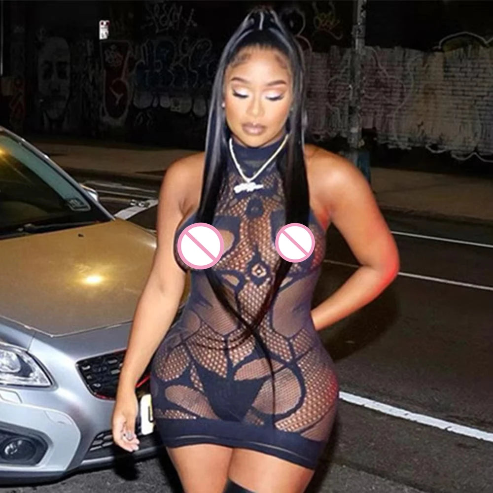 Sexy Lingerie Erotic Babydoll Dress Sexy Costumes Bodystocking Porno Underwear Intimates Plus Size Nightwear Women Mini Dress