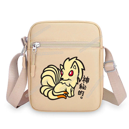 Anime Pokemons Leafeon Shoulder Bag Venusaur Raichu Cubone Waist Packs Dragonite Glaceon Crossbody Phone Pouch Boy Girl Satchel