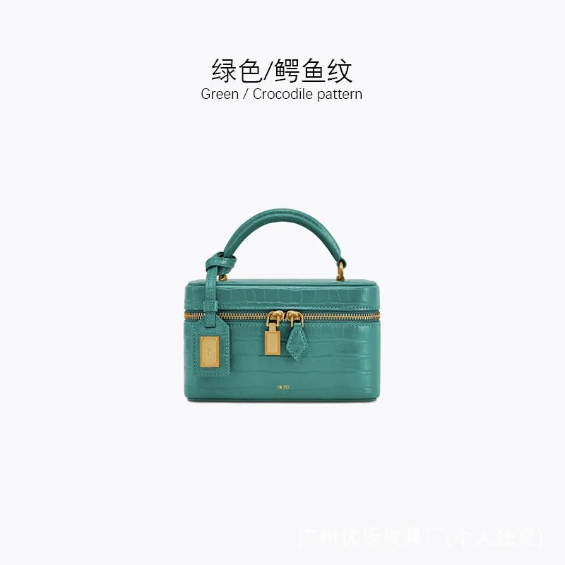 JWPEI New Mini Box Bag - Premium Handbag, Single Shoulder Crossbody Bag, Small Square Bag, Casual Versatile Commuter Bag