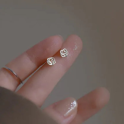 Cute Star Beads Tassel Stud Earrings Women Gold Plated Small Fresh Jewelry Zircon Earrings