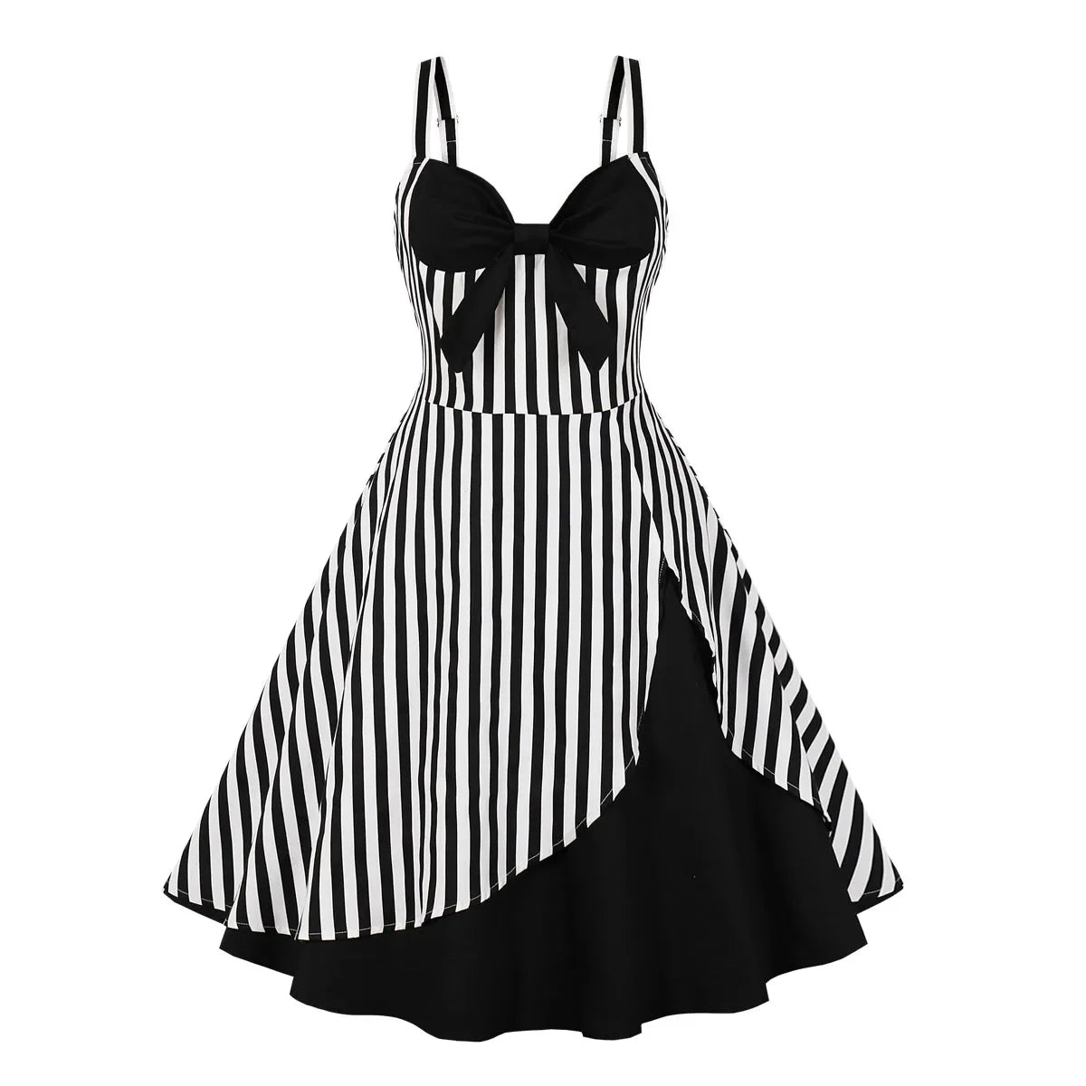 Plus Size Swan Flamingo Print Vintage Dress Women Casual Tunic Pin Up Robe 50s Rockabilly Summer Party Dresses Feminino Vestidos