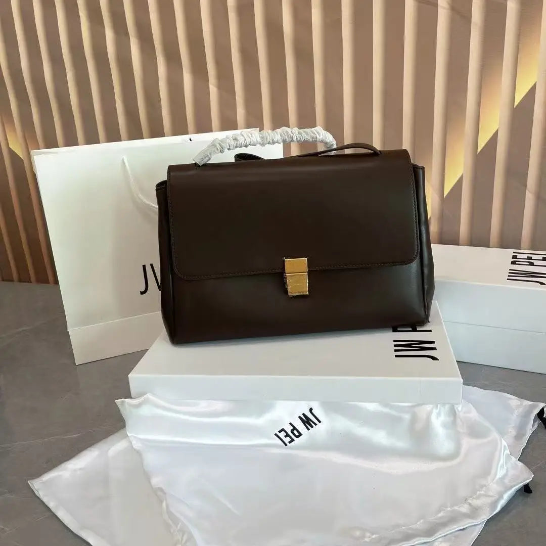 JWPEI new 2026 small square bag temperament commuting bag niche versatile high-end lazy bag hand-held women's