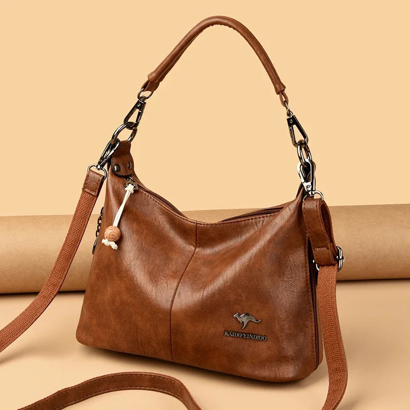 High quality PU Ladies Soft Bags High Quality Purses And Handbags Famous Designer Crossbody Shoulder Bags For Women Sac A Main
