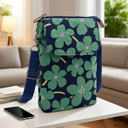 New large-capacity crossbody bag with key pocket, five-layer phone bag - a fashionable must-have for daily commutes