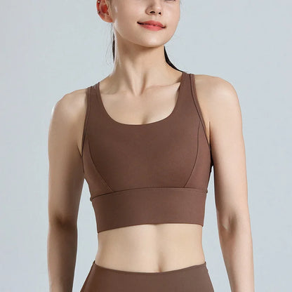 Plus Size High Impact Sports Bra for Women Shockproof Running Gym Yoga Fitness Top, Breathable Mesh Racerback Workout Bralette