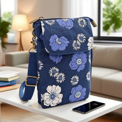 New large-capacity crossbody bag with key pocket, five-layer phone bag - a fashionable must-have for daily commutes