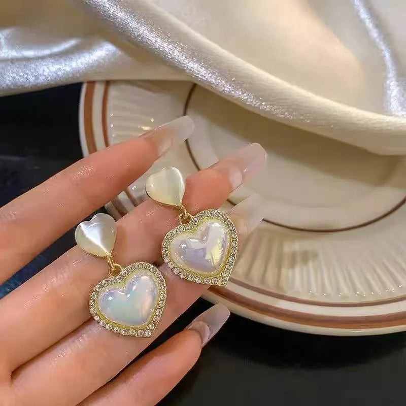 2026 New Women Earrings Alloy Gold Plated Orange Flower Drop Earrings Fashion Cute Sweet Jewelry For Daily Casual Party