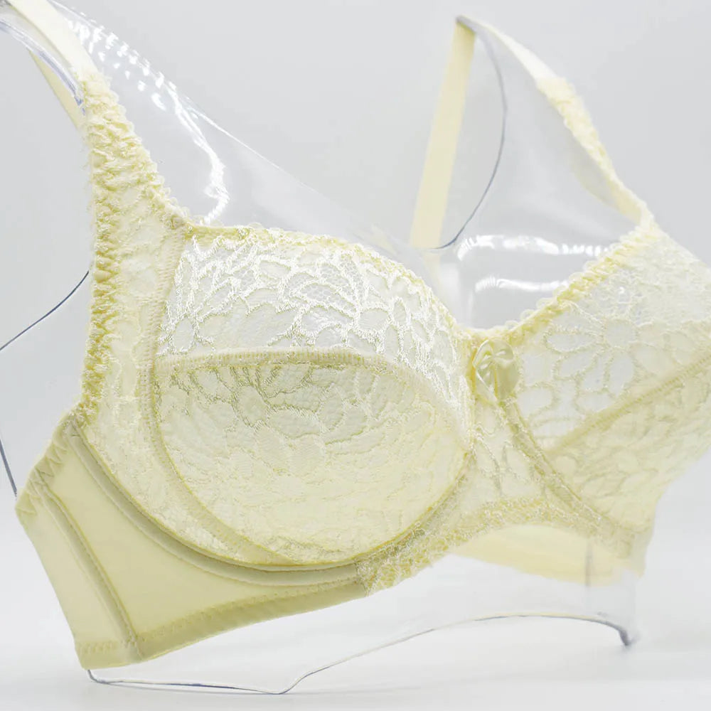 Plus Size Bras For Women Lace Bra Femme Transparent Large Brassiere Tops Underwear Sexy Lingerie C D DD E F Cup