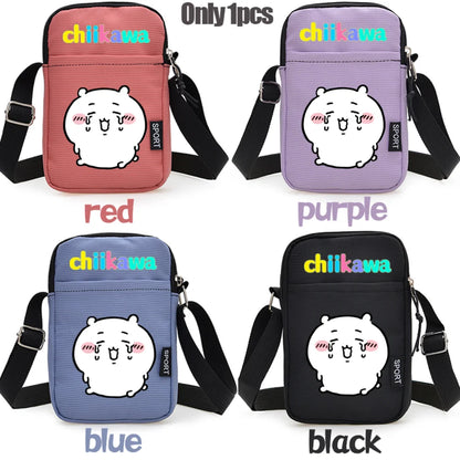 Nanka Chiisakute Kawaii Yatsu Zipper Handbag Wallet Purse Chiikawa Storage Candy Bag Hachiware Usagi Shoulder Bag Birthday Gift