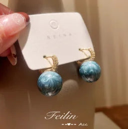 2026 New Women Earrings Alloy Gold Plated Orange Flower Drop Earrings Fashion Cute Sweet Jewelry For Daily Casual Party