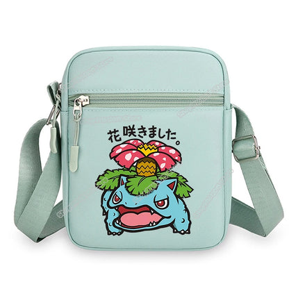 Anime Pokemons Leafeon Shoulder Bag Venusaur Raichu Cubone Waist Packs Dragonite Glaceon Crossbody Phone Pouch Boy Girl Satchel