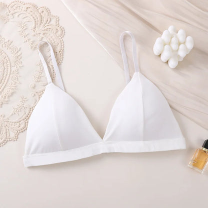Women'S Bra Push-Up Bralette Solid Color Bras Seamless Wire-Free Brassiere Sexy Lingerie Simple Underwear For Female Girls