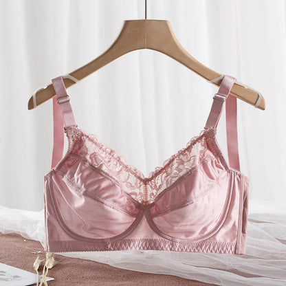 Women's Bra Large Sizes Push Up Bra Sexy Lace Thin Transparent Bras for Women Full Cup D E F G H Plus Size Bra Female Underwear