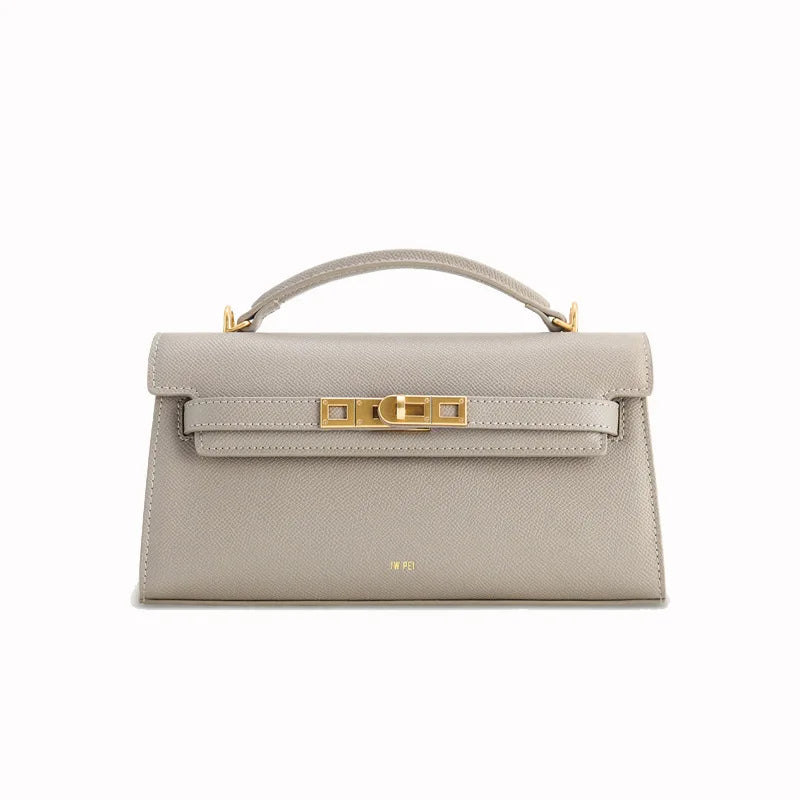 New product JWPEI box-style handbag with crocodile pattern - rectangular bag, single shoulder strap, small square bag