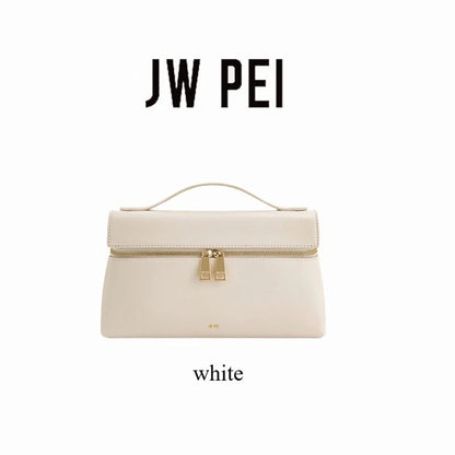 JW PEI Lunch Box Bag New Box Bag Niche Design Single Shoulder Crossbody Bag Handbag Tote Bag Genuine Leather Women's Bag