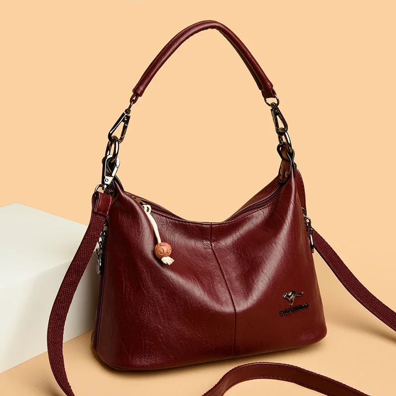 High quality PU Ladies Soft Bags High Quality Purses And Handbags Famous Designer Crossbody Shoulder Bags For Women Sac A Main