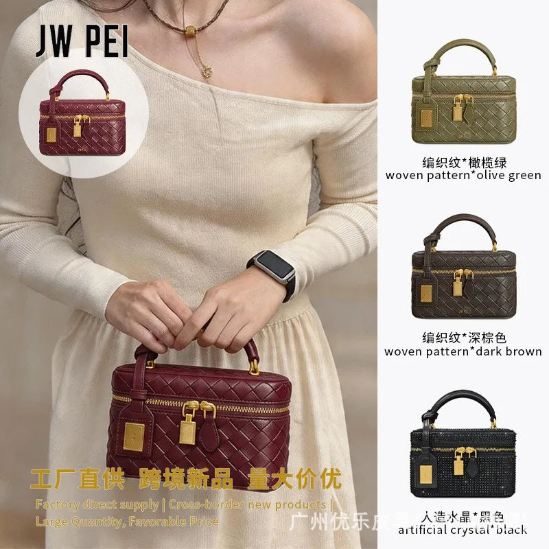 JWPEI New Mini Box Bag - Premium Handbag, Single Shoulder Crossbody Bag, Small Square Bag, Casual Versatile Commuter Bag