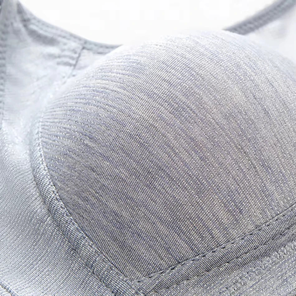 Bra for Women Comfortable Non-slip Push-up Sports Bra with Wide Shoulder Straps Chest Pad for Women Breathable Lingerie