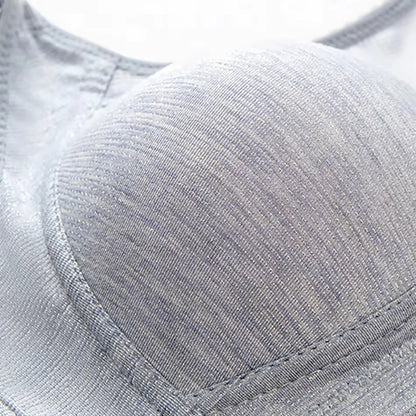 Bra for Women Comfortable Non-slip Push-up Sports Bra with Wide Shoulder Straps Chest Pad for Women Breathable Lingerie