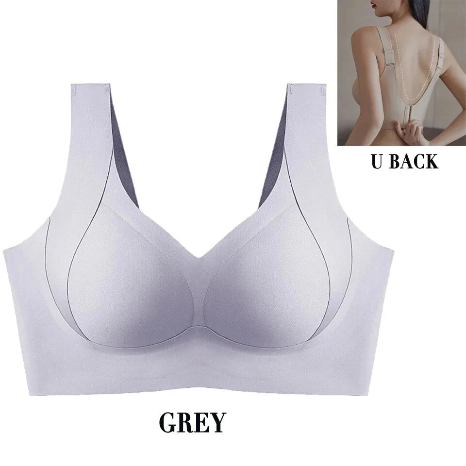Plus Size Full Coverage Bras For Women No Underwire T-shirt Bra Seamless Push Up Daily Bralette Underwear With Soft Support Bra