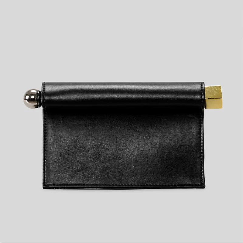 Luxury Designer Handbag for Women New Fashion Take-out Clutch with Metal Dreses Purses Prom Bag for Ladies Crossbody Bag