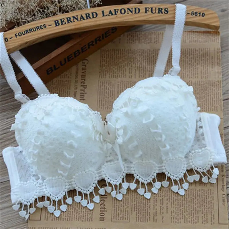 Women Sexy Bra Soft Lace Adjustable Straps Push Up Brassiere Underwire Lingerie Padded Top Ropa De Mujer Brasieres Para Mujer