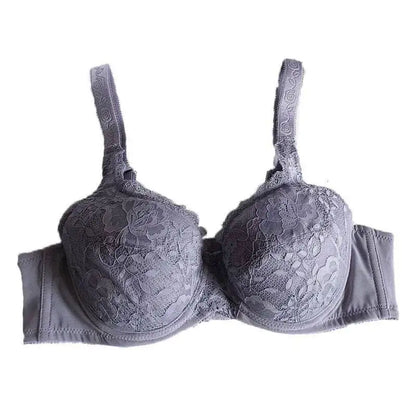 Plus Size Bra B C D E F G H Cup 34 36 38 40 42 44 Black Lace Top Bra For Women Large Size Full Lingerie Underwear Brasier Mujer