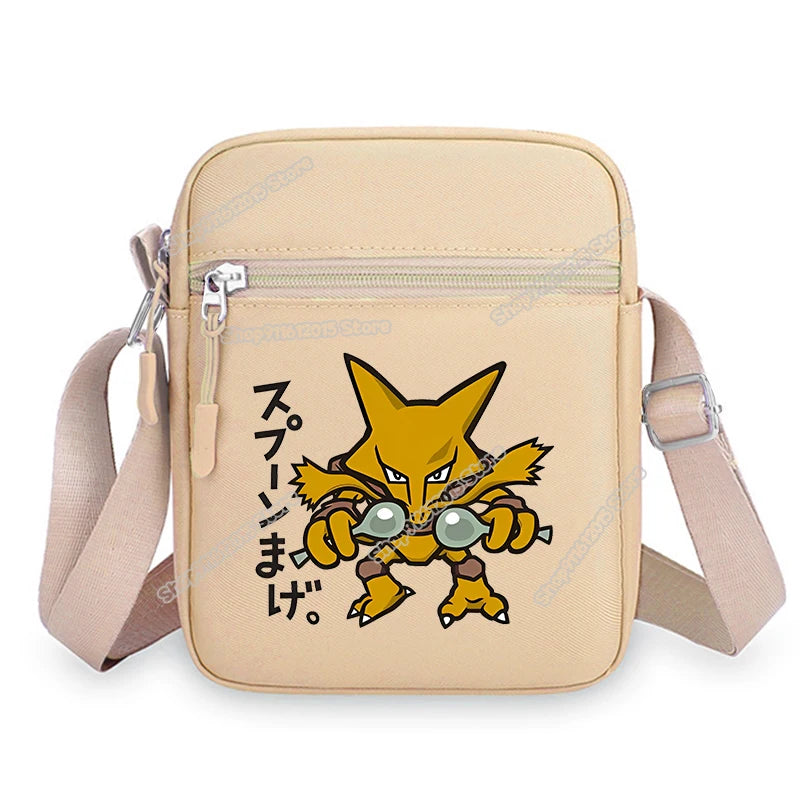 Anime Pokemons Leafeon Shoulder Bag Venusaur Raichu Cubone Waist Packs Dragonite Glaceon Crossbody Phone Pouch Boy Girl Satchel