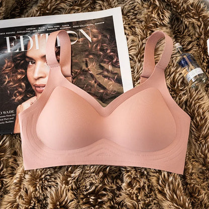Push-Up Seamless Bras For Women Plus Size Bra Non-wire Wide Adjustable Straps Underwear Sexy Lingerie Comfort Intimates M-3XL