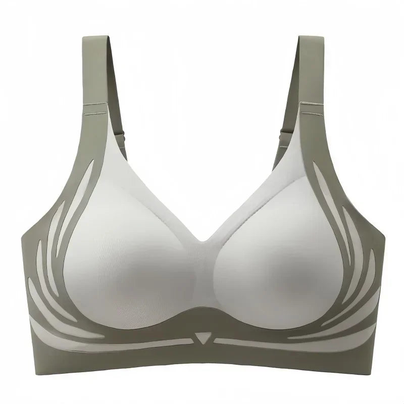 Women's Plus Size Seamless Bra Wide Adjustable Straps Bralette Anti-Sagging Comfort Soft Underwear Large Size Daily Bra M-4XL