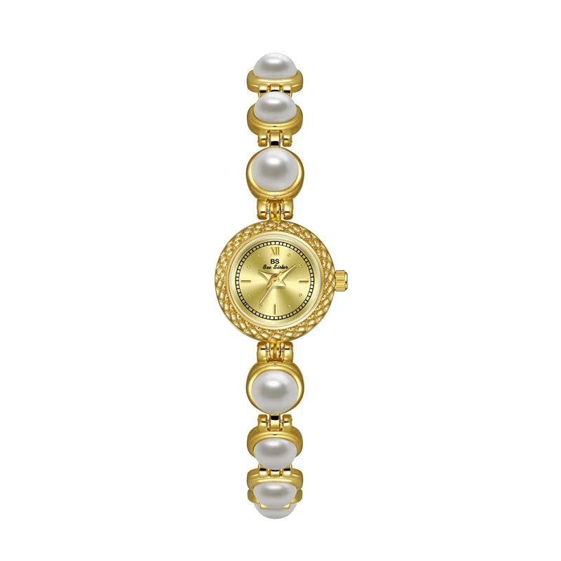 Women Bracelet Watches Luxury Brand Dress Quartz Small Dial Gold Ladies Wrist Watches Rhinestone Gold Watches For Women Dropship