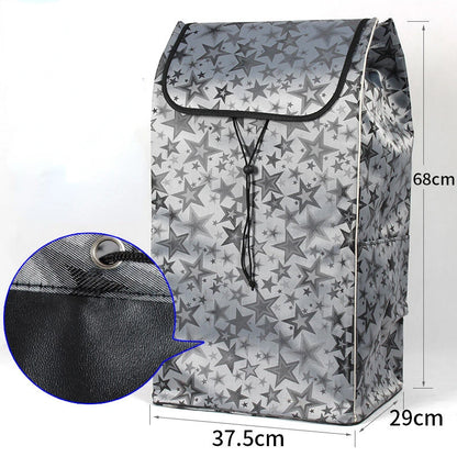 Shopping Bags for Trolley Cart Shopping Cart Woman Carrier Basket Trailer Portable Cart Large Storage Bags Foldable Handbag