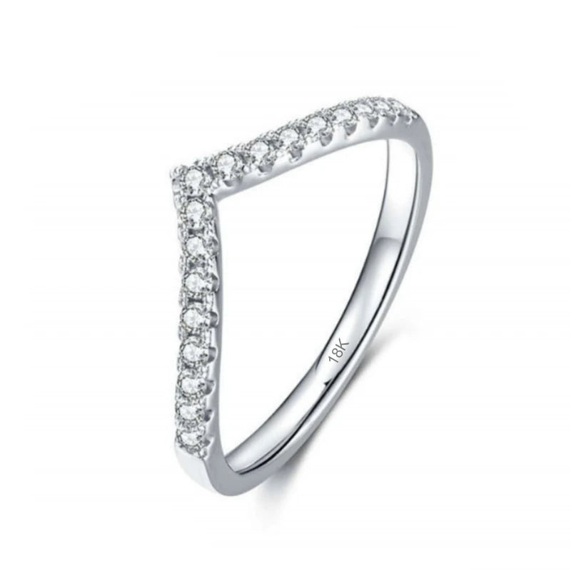 Daughter Birthday 18K White Gold Girl Friend Valentine's Day 0.6CT Moissanite Diamond Women Wedding PT950 Christmas Gift Jewelry