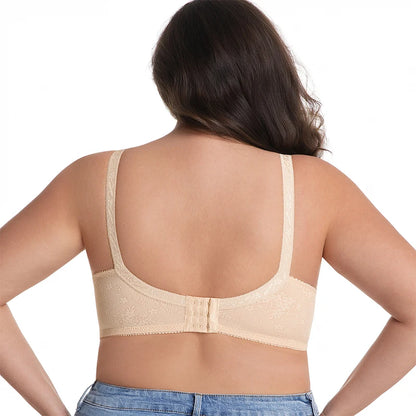Plus Size Wireless Bra Full Coverage Soft Comfort Bras for Women Side Support Underwear No Underwire Brassiere Breathable