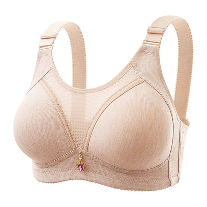 Bra for Women Comfortable Non-slip Push-up Sports Bra with Wide Shoulder Straps Chest Pad for Women Breathable Lingerie