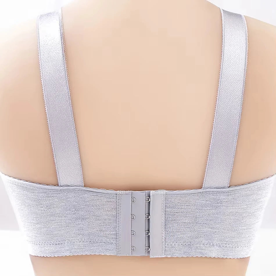 Bra for Women Comfortable Non-slip Push-up Sports Bra with Wide Shoulder Straps Chest Pad for Women Breathable Lingerie