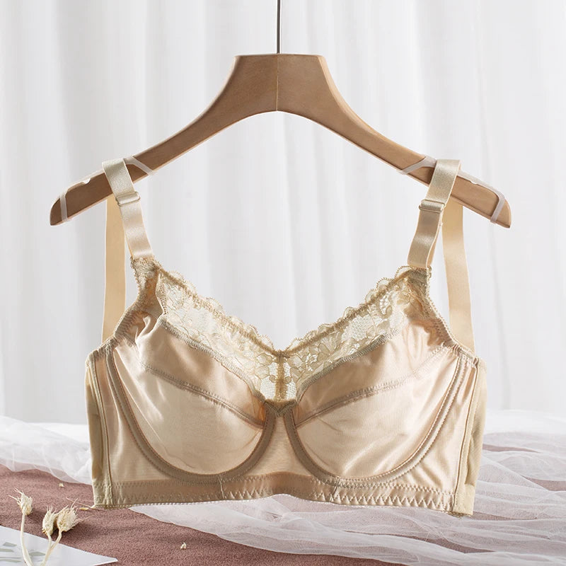 Women's Bra Large Sizes Push Up Bra Sexy Lace Thin Transparent Bras for Women Full Cup D E F G H Plus Size Bra Female Underwear