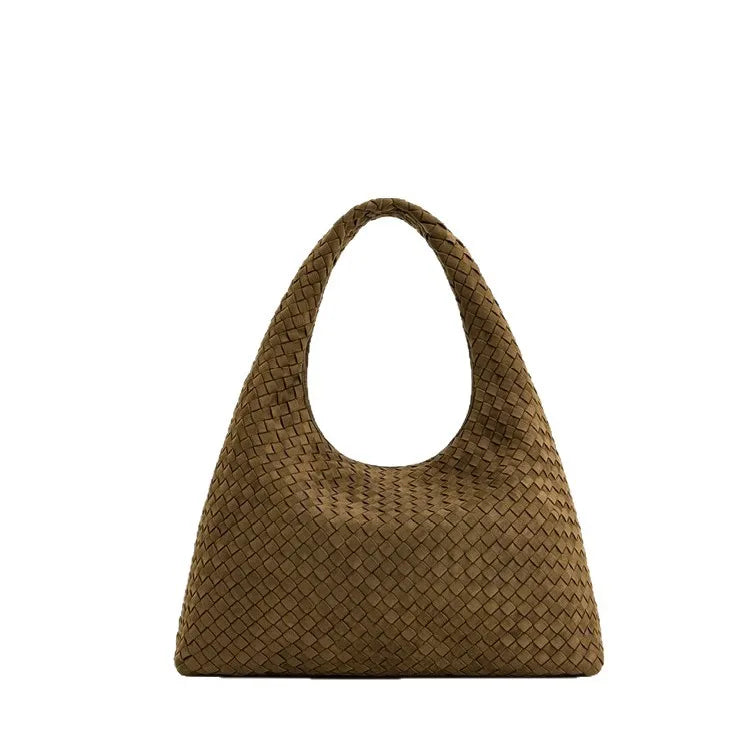 JWPEI Large Capacity Woven Bag L2026 New Retro Women's Bag Handbag Large Commuting Bag Women