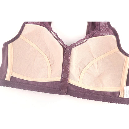 Bras For Women Wire Free Bra Push Up Front Closure Underwear Confortable Female Lingerie Everyday Big Bust 52AB