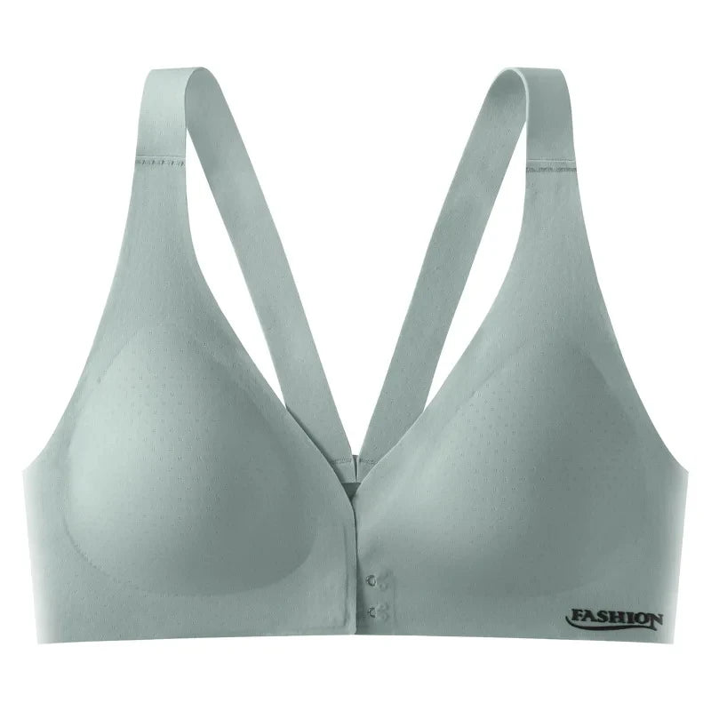 summer Plus Size Bra Front Buckle Adjustable Underwear Sexy Beautiful Back Comfortable Gathered Breasts Breathable Sports Bra