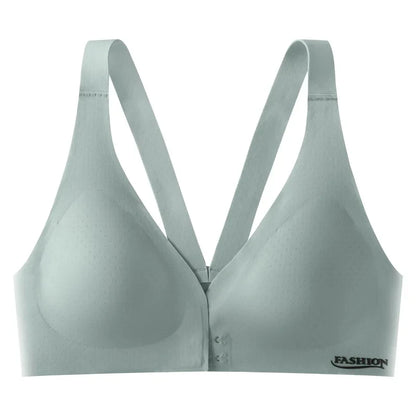 summer Plus Size Bra Front Buckle Adjustable Underwear Sexy Beautiful Back Comfortable Gathered Breasts Breathable Sports Bra
