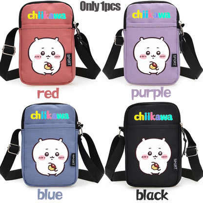 Nanka Chiisakute Kawaii Yatsu Zipper Handbag Wallet Purse Chiikawa Storage Candy Bag Hachiware Usagi Shoulder Bag Birthday Gift