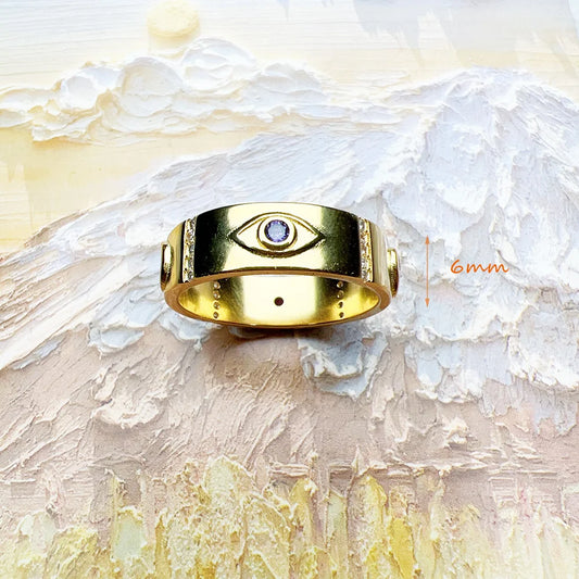 Gold Ring Various Cosmic Motifs Fine Jewelry For Women Summer Brand New Pure 925 Sterling Silver Vintage Talismans Lucky Gift