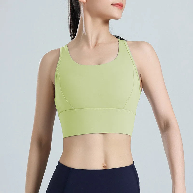 Plus Size High Impact Sports Bra for Women Shockproof Running Gym Yoga Fitness Top, Breathable Mesh Racerback Workout Bralette