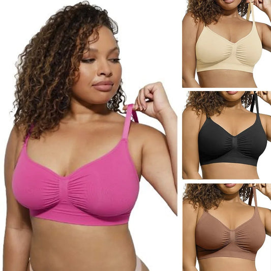 Women Yoga Bra Sport  Running Quick Drying Fitness Tops Padded Adjustable Seamless Bra